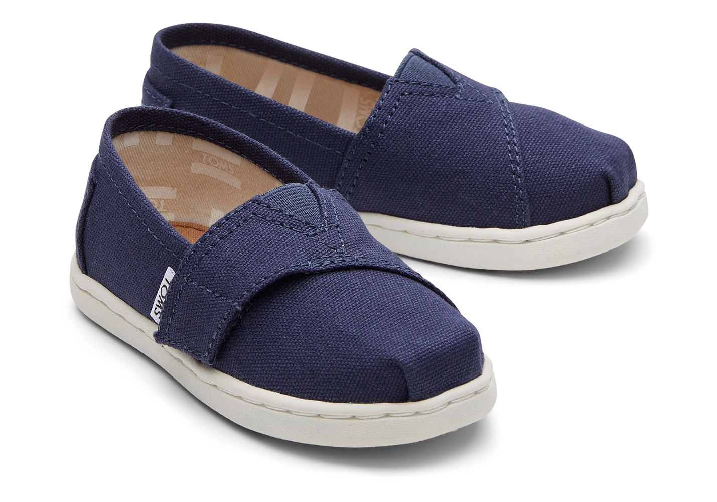 Toms Alpargata Tiny Canvas Espadrille Navy - Kids - 59278-ZSWN